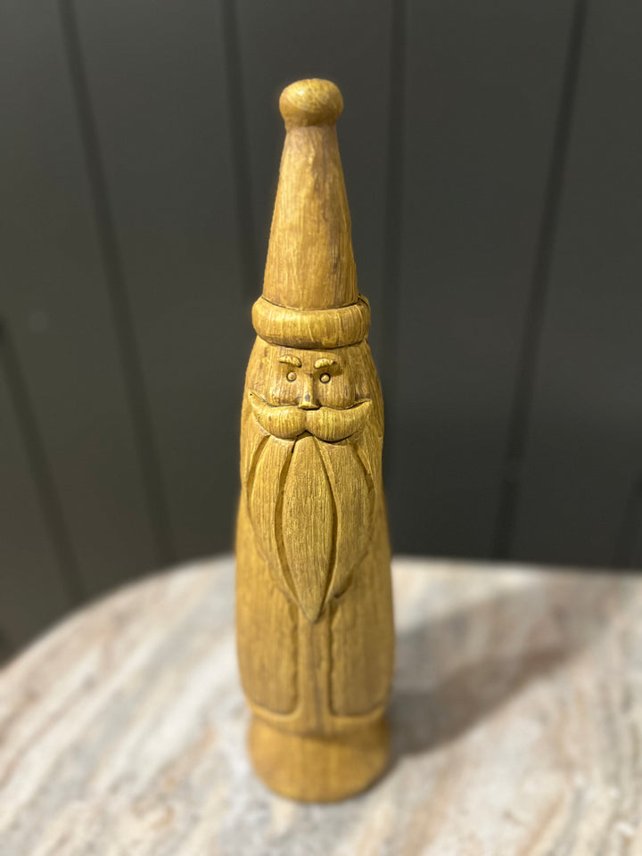 Wood look Slim Santa- 2 sizes